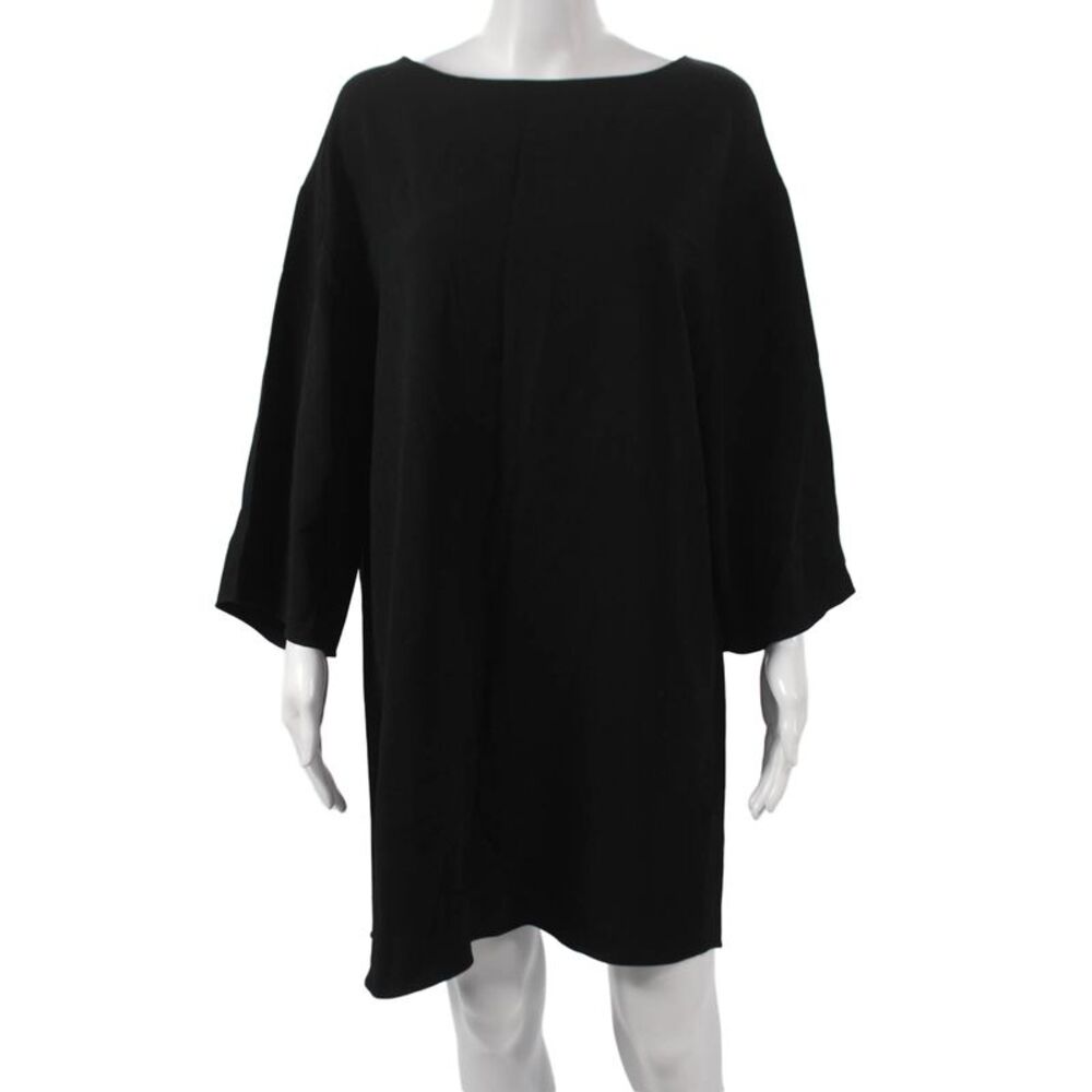 The Row | Dresses | The Row Womens Black Shift Dress 34 Sleeve Short Round Neck Size Xs